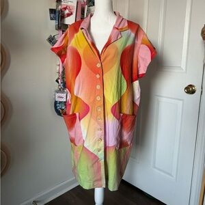 Tamara Malas Colorful Dress Large